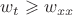 $w_t \geqslant w_{xx}$
