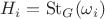 $H_i={\rm St}_G(\omega_i)$