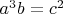 $a^3b=c^2$