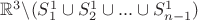 $\mathbb{R}^3\backslash (S^1_1\cup S^1_2\cup...\cup S^1_{n-1})$