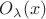$O_\lambda (x)$