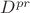 $D^{pr}$