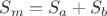 $ S_m=S_a+S_b $