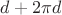 $d+2\pi d$ $d+2\pi d$