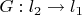 $G:l_2\rightarrow l_1$