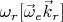 $\omega_r[\vec\omega_e \vec k_r]$