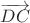 $\overrightarrow{DC}$