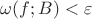 $\omega(f;B)<\varepsilon$