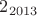 $2_{2013}$