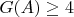$G(A)\ge 4$