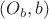 $(O_b, b)$ $(O_b, b)$