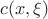 $c(x,\xi)$