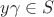 $y\gamma \in S$