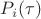$P_i(\tau)$
