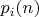 $p_{i}(n)$