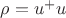 $\rho=u^+u$