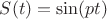 $S(t)=\sin(pt)$