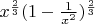 $x^{\frac{2}{3}}(1-\frac{1}{x^2})^{\frac{2}{3}}$