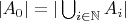 $|A_0| = | \bigcup_{i \in \mathbb{N}} A_i|$