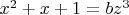 $x^2+x+1=bz^3$