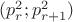 $(p_r^2;p_{r+1}^2)$