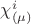 $\chi^i_{(\mu)}$