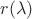 $r(\lambda)$