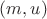 $(m,u)$