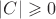 $|C|\geqslant 0$