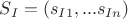 $S_I = (s_{I1},...s_{In})$