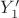 $Y_1&rsquo;$