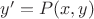 $y'=P(x,y)$