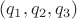 $(q_1, q_2, q_3)$
