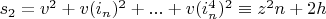 $s_2=v^2+v(i_n)^2+...+v(i_n^4)^2 \equiv z^2 n+2 h $