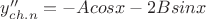 $y''_{ch.n}=-Acosx-2Bsinx$