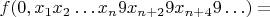 $f(0,x_1x_2\ldots x_{n}9x_{n+2}9x_{n+4}9\ldots)=$