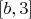 $[b,3]$
