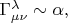 $\Gamma^\lambda_{\mu\nu}\sim\alpha,$