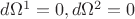 $d\Omega^1=0, d\Omega^2=0$
