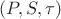 $(P,S,\tau)$