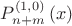 $P_{n+m}^{\left(1, 0\right)}\left(x\right)$
