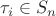 $\tau_i \in S_n$