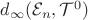 $d_\infty(\mathcal{E}_{n},\mathcal{T}^0)$