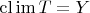 $\mathrm{cl}\,\mathrm{im}\,T=Y$
