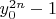 $y_0^{2n}-1$