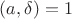 $(a,\delta)=1$