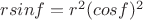 $r sin f = r^2 (cos f)^2$