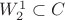 $W_2^1 \subset C$