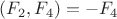 $(F_2,F_4)=-F_4$