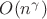 $O(n^{\gamma})$